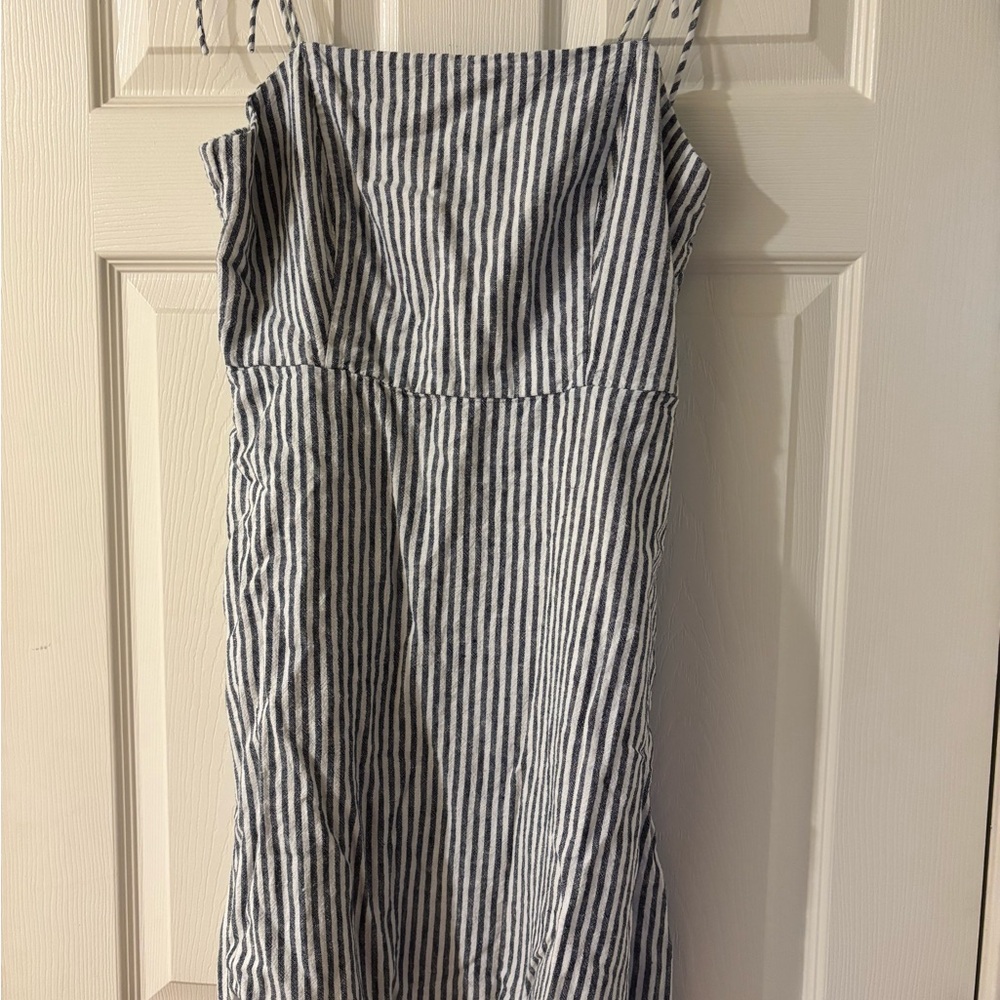 Old Navy Black and White Spaghetti Strap Sundress Large